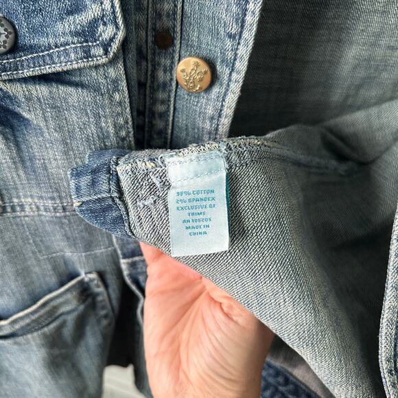 Sundance Jean Button Down Jacket Medium - Picture 4 of 6